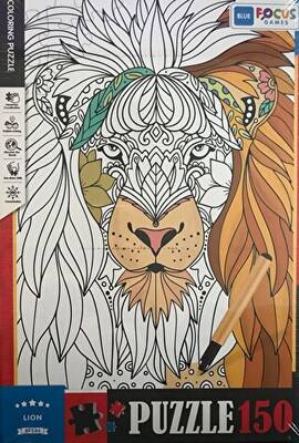 150 Parça Coloring Puzzle Lion - Aslan - 1