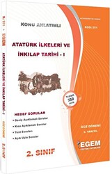 Egem Eğitim Yayınları 2. Sınıf 3. Yarıyıl Atatürk İlkeleri ve İnkılap Tarihi 1 Konu Anlatımlı Soru Bankası - 1