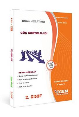 Egem Eğitim Yayınları 2. Sınıf 4. Yarıyıl Göç Sosyolojisi Bahar Dönemi - 2269 - 1