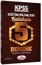 Yönerge Yayınları KPSS Eğitim Bilimleri Kateksis Çözümlü 5 Deneme - 1