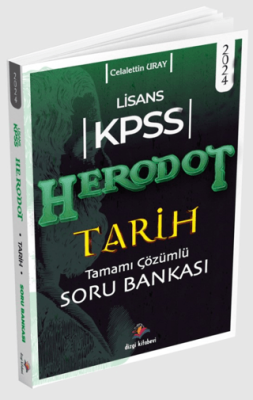 Dizgi Kitap 2024 Herodot KPSS Lisans Tarih Tamamı Çözümlü Soru Bankası - 1