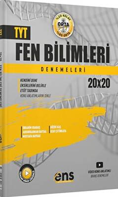 ENS Yayınları 2022 TYT Fen Bilimleri 20x20 Denemeleri - 1