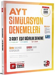 3D Yayınları 2023 AYT 3D Eşit Ağırlık 3`lü Simülasyon Deneme - 1