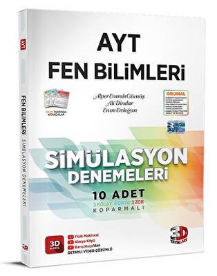 3D Yayınları AYT 3D Simülasyon Fen Bilimleri Denemeleri - 1