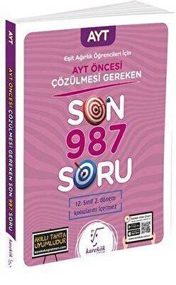 Karekök Yayıncılık 2023 AYT Öncesi Çözülmesi Gereken Son 987 Soru Eşit Ağırlık Öğrencileri için - 1