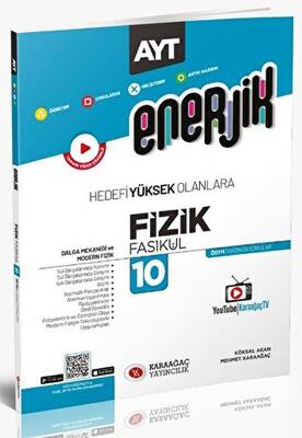 Karaağaç Yayıncılık 2023 Enerjik AYT Fizik Fasikülleri - 10 - 1