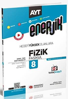 Karaağaç Yayıncılık 2023 Enerjik AYT Fizik Fasikülleri - 8 - 1