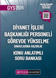 Pegem Akademi Yayıncılık 2024 Diyanet İşleri Başkanlığı Personeli Görevde Yükselme Sınavlarına Hazırlık Konu Anlatımlı Soru B - 1