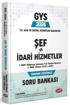 2024 T.C. Aile ve Sosyal Hizmetler Bakanlığı GYS Şef ve İdari Hizmetler Tamamı Çözümlü Soru Bankası - 1