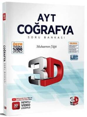 3D Yayınları 2025 AYT Coğrafya Soru Bankası - 1