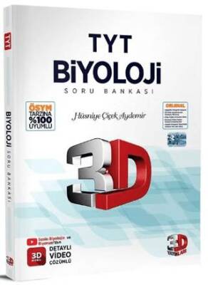 3D Yayınları 2025 TYT Biyoloji Soru Bankası - 1