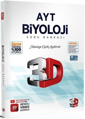 3D Yayınları AYT Biyoloji Soru Bankası - 1