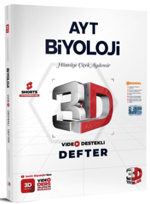 3D Yayınları AYT Biyoloji Video Destekli Defter - 1