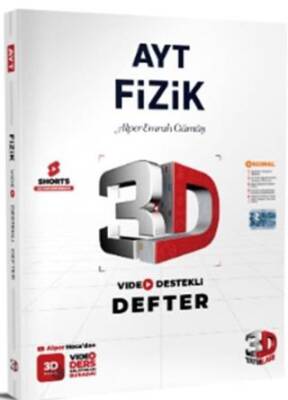 3D Yayınları AYT Fizik Video Destekli Defter - 1