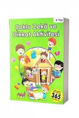 4 Yaş Çoklu Zeka ve Dikkat Aktivitesi - Yeşil Kitap - 1