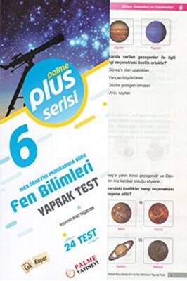 Palme Yayıncılık 6. Sınıf Plus Serisi Fen Bilimleri Yaprak Test - 1