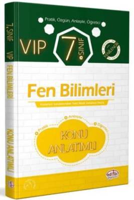 Editör Yayınevi 7. Sınıf VIP Fen Bilimleri Konu Anlatımlı - 1