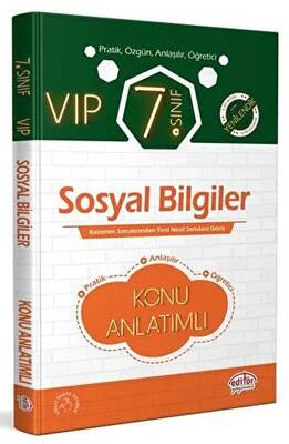 Editör Yayınevi 7. Sınıf VIP Sosyal Bilgiler Konu Anlatımı - 1