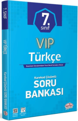 Editör Yayınevi 7. Sınıf VIP Türkçe Soru Bankası - 1