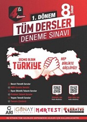 Nartest Yayınevi 8. Sınıf 1. Dönem 4’Lü Tüm Dersler Deneme Sınavı - 1