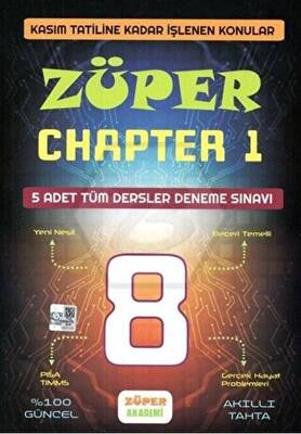 Platon Yayıncılık 8. Sınıf LGS Züper Chapter 1 Tüm Dersler 5 Deneme - 1