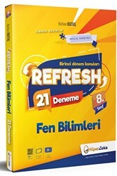 Hiper Zeka Yayınları 8. Sınıf Refresh Fen Bilimleri 21 Deneme - LGS 1. Dönem Konuları - 1