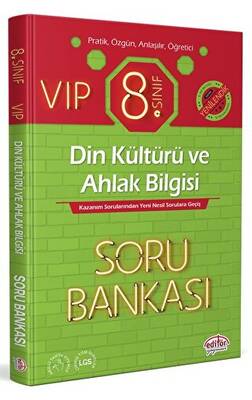 Editör Yayınevi 8. Sınıf VIP Din Kültürü ve Ahlak Bilgisi Soru Bankası - 1