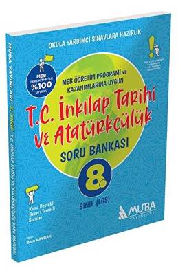 Muba Yayınları 8. Sınıf T.C. İnkılap Tarihi ve Atatürkçülük Soru Bankası Muba Yayınları - 1