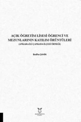 Açık Öğretim Lisesi Öğrenci ve Mezunlarının Katılım Örüntüleri - 1