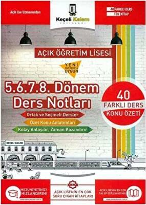 Keçeli Kalem Yayınları Açık Öğretim Lisesi Tüm Dersler 5. 6. 7. 8. Dönem Ders Notları - 1