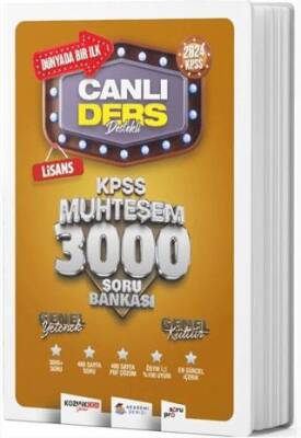 Akademi Denizi Yayıncılık 2024 KPSS Lisans GYGK Muhteşem 3000 Soru Bankası - 1