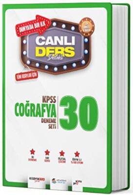 Akademi Denizi Yayıncılık KPSS Coğrafya Canlı Ders Süper 30 Deneme Seti - 1