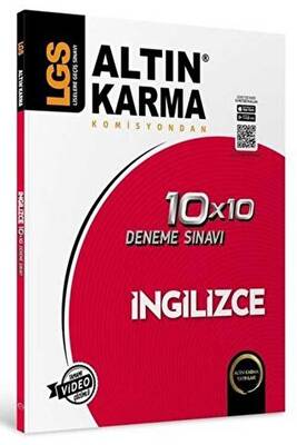 Altın Karma Yayınları - Bayilik Altınkarma LGS 8. Sınıf  İngilizce  10x10 Branş Deneme - 1