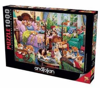 Anatolian 1000 Parçalık Puzzle - Pijama Partisi - 1