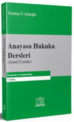 Anayasa Hukuku Dersleri Genel Esaslar - 1