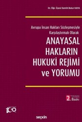 Anayasal Hakların Hukuki Rejimi ve Yorumu - 1