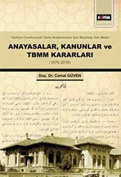 Anayasalar Kanunlar ve TBMM Kararları - 1