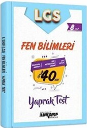 Ankara Yayıncılık 8. Sınıf LGS Fen Bilimleri 40 Yaprak Test - 1