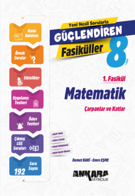 Ankara Yayıncılık 8. Sınıf Matematik Güçlendiren 1. Fasikül - 1