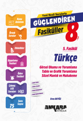 Ankara Yayıncılık 8. Sınıf Türkçe Güçlendiren 5. Fasikül - 1