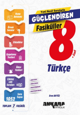 Ankara Yayıncılık 8. Sınıf Türkçe Güçlendiren Fasiküller - 1