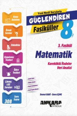 Ankara Yayıncılık 8. Sınıf Matematik Güçlendiren 3. Fasikül - 1