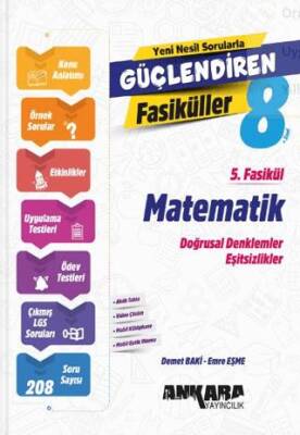 Ankara Yayıncılık 8. Sınıf Matematik Güçlendiren 5. Fasikül - 1