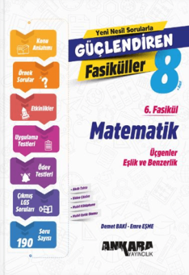 Ankara Yayıncılık 8. Sınıf Matematik Güçlendiren 6. Fasikül - 1