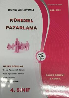 Egem Eğitim Yayınları AÖF 4. Sınıf Küresel Pazarlama Konu Anlatımlı Kod: 4463 - 1