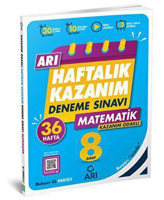 Arı Yayıncılık 8. Sınıf Matematik Arı Haftalık Kazanım Deneme - 1