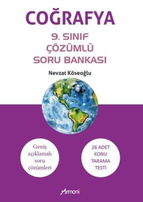 Armoni Yayıncılık Coğrafya 9. Sınıf Çözümlü Soru Bankası - 1