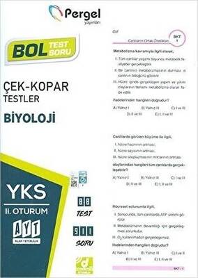 Pergel Yayınları AYT 2.Oturum Biyoloji Test - 1