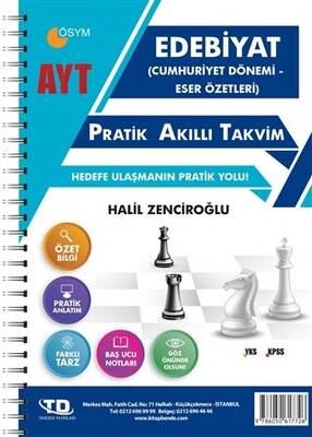 AYT Edebiyat Pratik Akıllı Takvim - 1