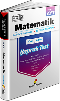 Aydın Yayınları AYT Matematik Yaprak Testler - Kolektif - Fiyat & Satın ...